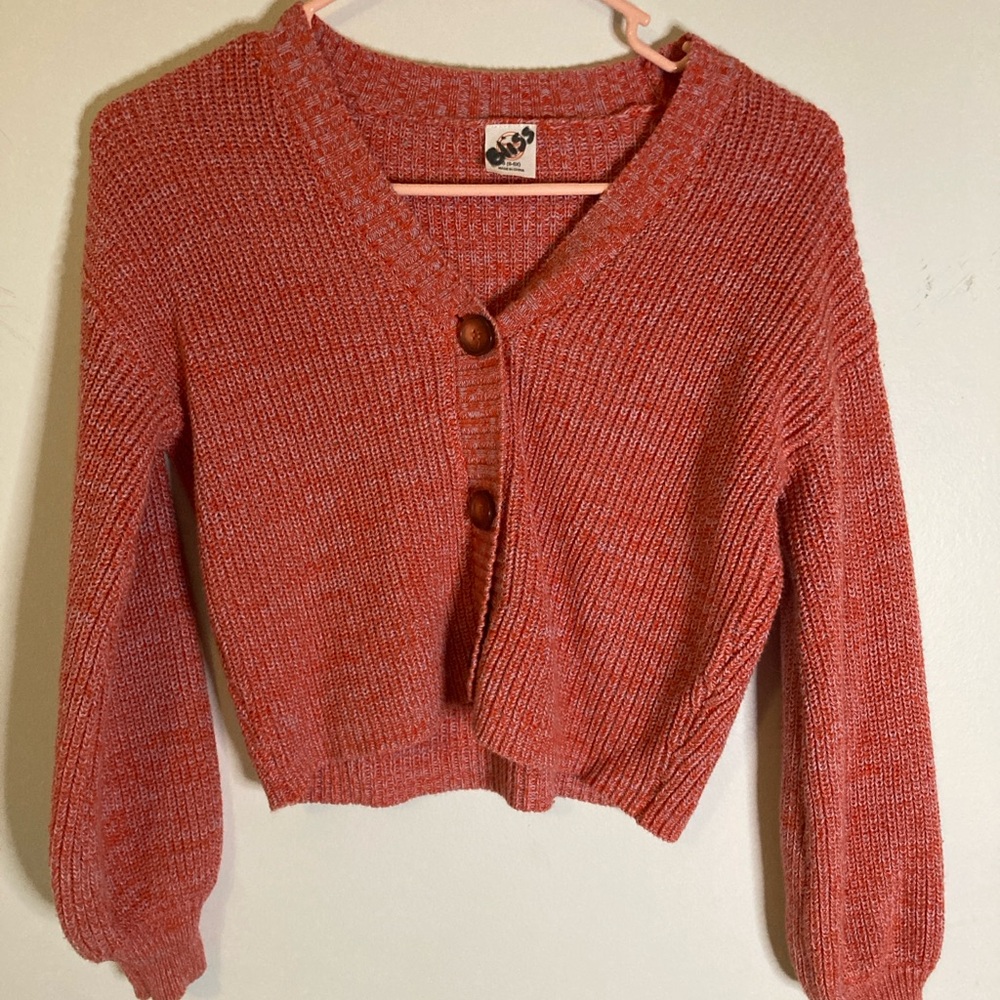 Wonder Nation Coral Cardigan Sweater girls 6X